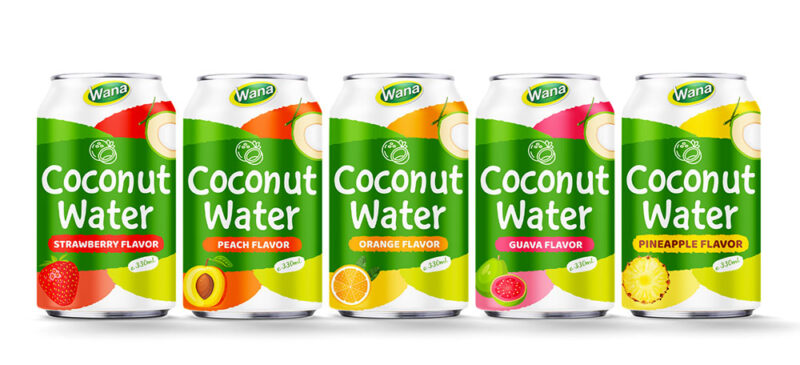 FLAVORED COCONUT WATER – WITH A SWIRL OF FRUIT ESSENCE